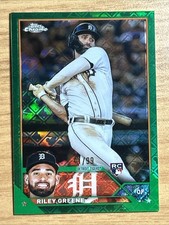 2023 Topps Chrome Logofractor Riley Greene Green Logofractor /99 RC #182