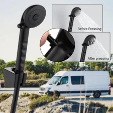 Shower Head Combo High Pressure Rain Shower Head with Handheld Spray Set Chrome