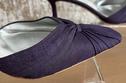 Jacques Vert Bramble Range D'Orsay Pumps Größe 7 passende Tasche & Fascinator - Bild 12 von 24