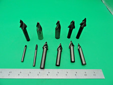  11pcs UNMARKED CARBIDE END MILLS USED 