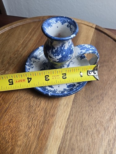 Vintage 1987 Conner Prairie Pottery Candlestick Holder - Bild 11 von 11