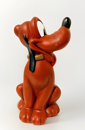 Walt Disney Pluto Handpainted 9" Tall Ceramic Figurine Signed Vintage - Picture 8 of 12