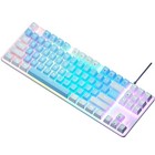 Clavier Mécanique à 87 Touches, Clavier de  à  Vert, Clavier Rétroécl9237