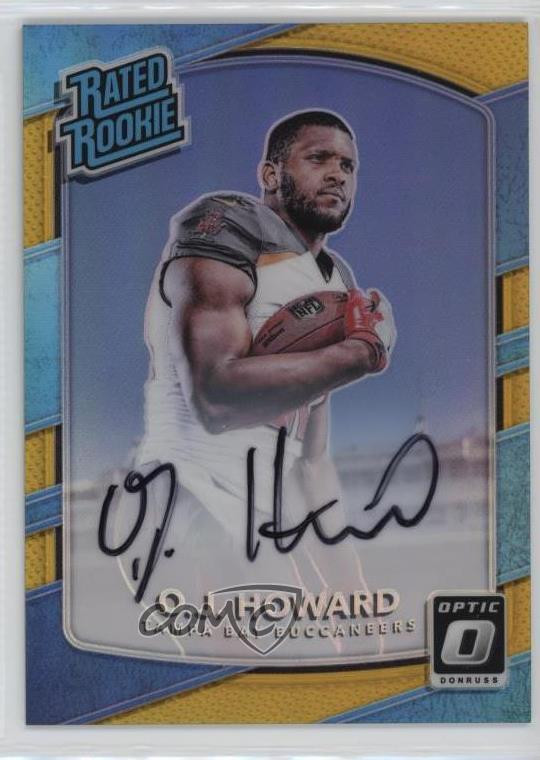 2017 Donruss Optic Rated Rookie Gold Auto /10 OJ Howard #192 Rookie Auto RC