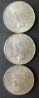 1922, 1923, and 1924 $1 Peace Silver Dollars