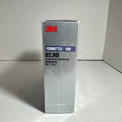 Discos de disquetes IBM 10 unidades 5-1/4" de alta densidad 3M DS, HD formateado 5,25 - Imagen 4 de 5