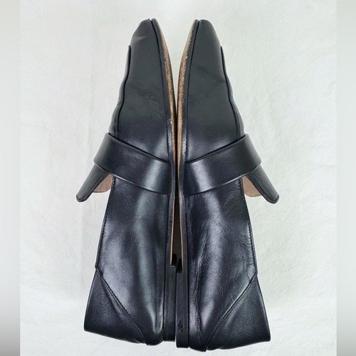 Stuart Weitzman Black Leather Loafers - Picture 4 of 10