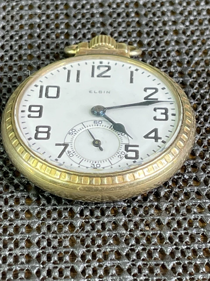 1927 Elgin B.W. Raymond 16s 21j RR Grade 12k Gold Filled Pocket Watch For Repair - Image 2 of 4