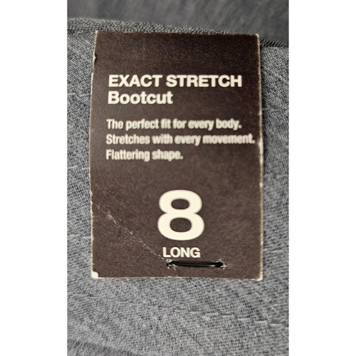 NWT the limited Exact straight bootcut size 8 LONG TALL dark grey dress pants - Picture 6 of 10