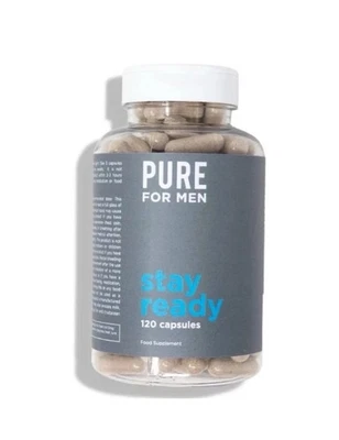 Pure for Men Stay Ready Fiber Supplement, 120 Vegan Capsules