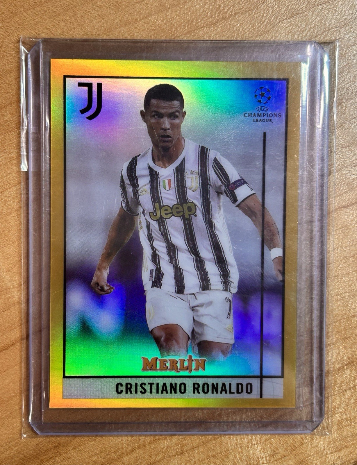 2020-21 Topps Merlin Chrome UEFA Cristiano Ronaldo /50 Gold Refractor