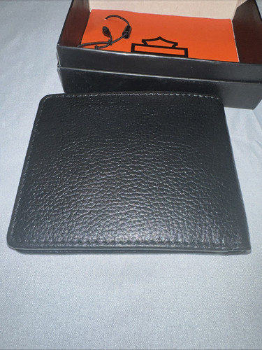 Harley Davidson Portafoglio Uomo Bifold Pelle Willie G Assortito RFID - Foto 5 di 5