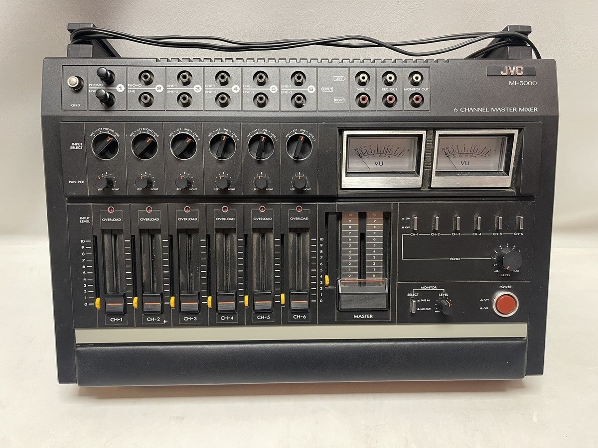 JVC MI-5000 6 CHANNEL MASTER MIXER READ DISCRIPTION | eBay