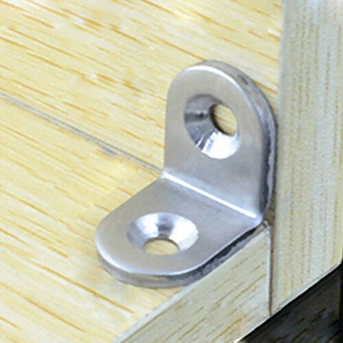 Stainless Steel Right Angle Bracket Corner Brace Joint Shelf Support L Shape - Picture 23 of 23