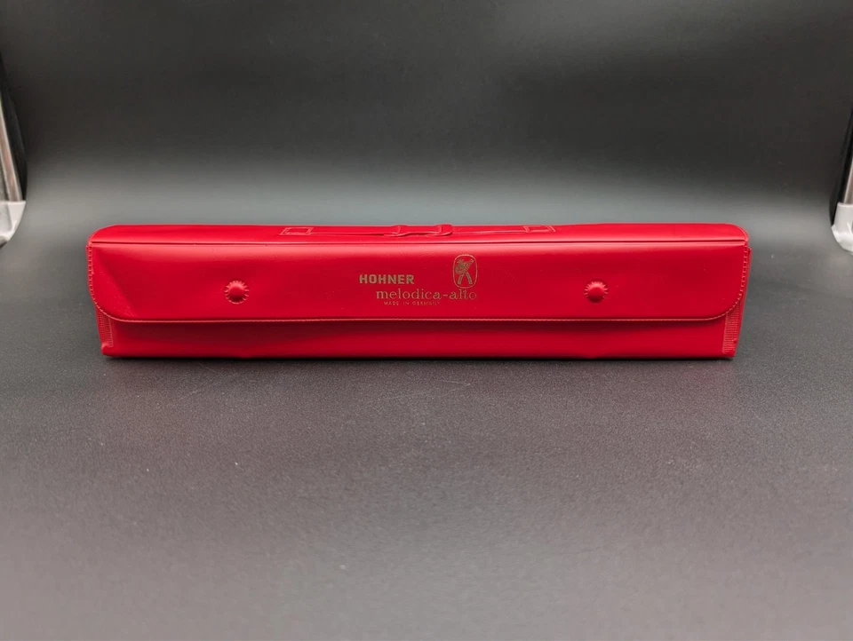 Vintage Hohner Melodica Alto Free-Reed Wind Instrument Case & Mouthpiece Germany Foto 3 de 4