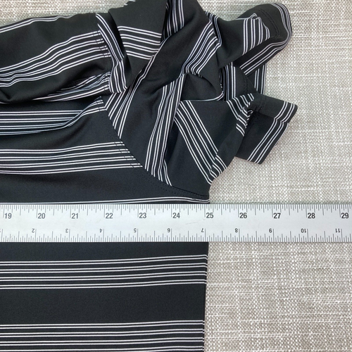 Nike Dri Fit Mens Polo Shirt Size XL NCAA Idaho Vandals Black White Stripe - Picture 6 of 7