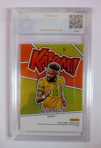 2021-22 Panini Donruss Soccer World Cup Qatar Neymar Jr.  Kaboom #10 PGS 9.5