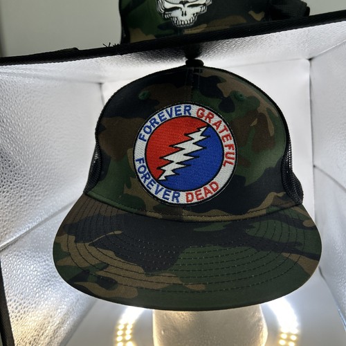 Grateful Dead Camo Hat Steal Your Face Snapback Cap Adjustable New Deadneck! - Picture 1 of 5