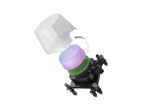 360 Elite Liquid White AIO CPU Liquid Cooler, R9|Ultra 7, Ceramic Bearing Pump, - Picture 4 of 4