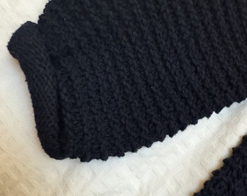Eileen Fisher Sweater Womens XL Navy Blue Roll-Neck Open Knit Read For Size - 第 3/5 張圖片