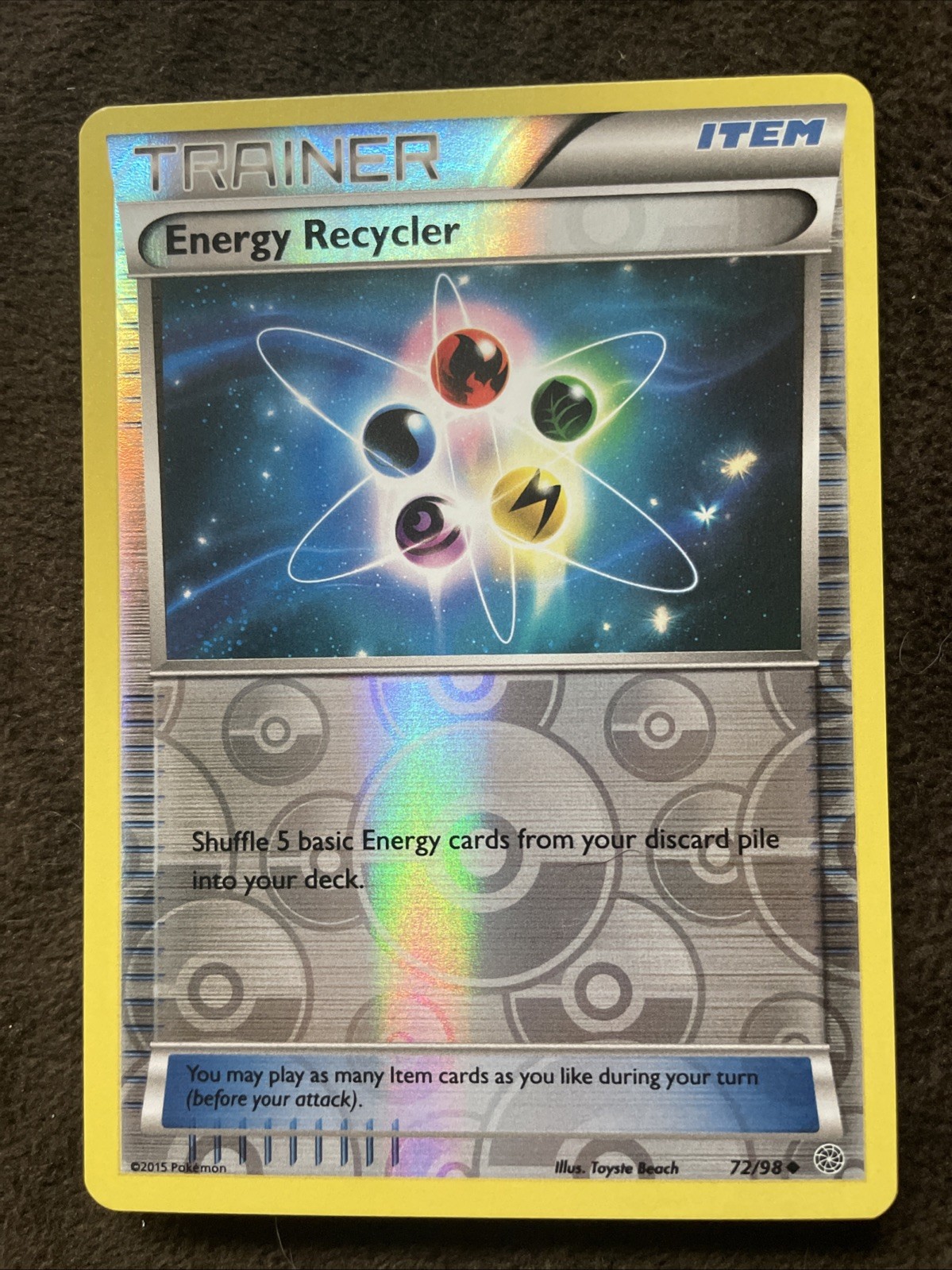 Energy Recycler 72/98 XY - Ancient Origins Reverse Holo NM Pokemon