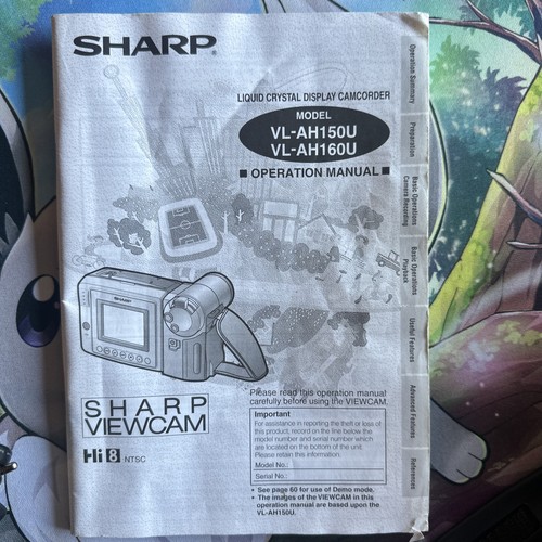 Sharp Viewcam Hi 8 VL-AH150U Tested Working Complete With Travel Case, Remote + - Picture 2 of 24