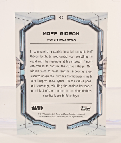 2022 Topps Finest Star Wars Moff Gideon #65 - Picture 2 of 2