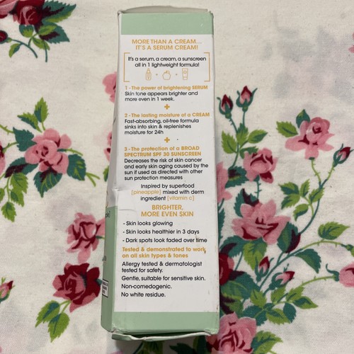 Garnier Green Labs Pinea-C Brightening Serum Cream 24HR SPF30 Retired EXP READ - Picture 4 of 9