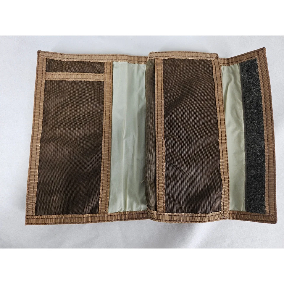 ГАВАЙСКАЯ РАДУГА 80-х ВИНТАЖНАЯ КОРИЧНЕВАЯ НЕЙЛОНОВАЯ 8 дюймов L x 4 дюйма H С ПОЛОСОЙ RAINBO - Изображение 4 из 4