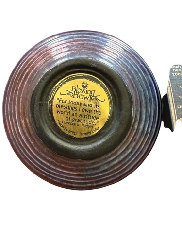 Segensschale mit inspirierendem Zitat 3" Jeremy Diller Raku Neu ohne Verpackung - Bild 7 von 10