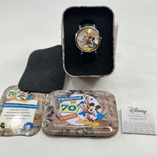 2004 Disney Mickey Watch in Tin Friends for 70 Years Special Edition
