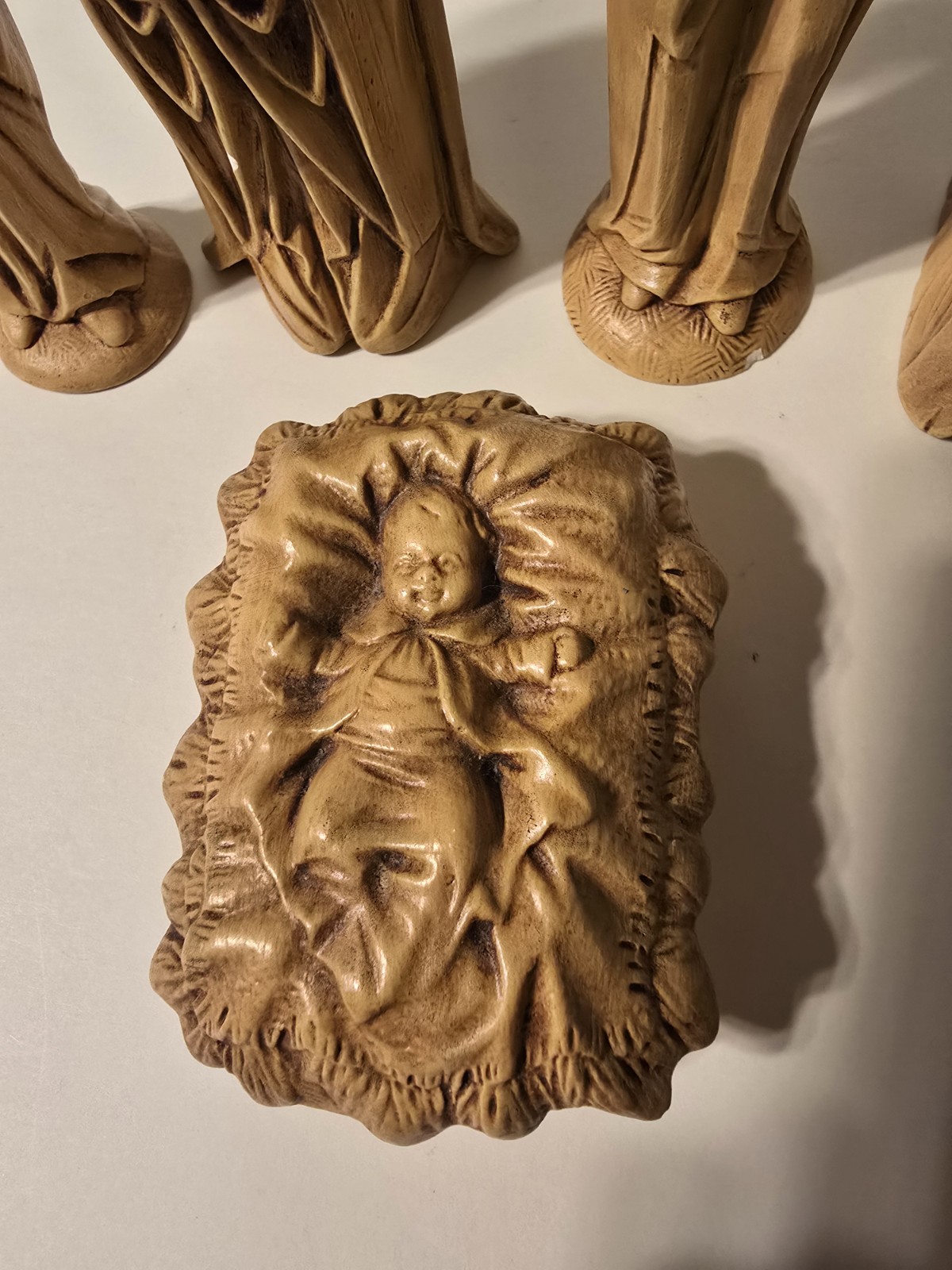 Vintage 1977 Byron Molds Ceramic Nativity Figurines