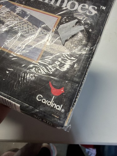 1993 Cardinal Premier Edition Double Six Jumbo Dominoes Full Set Vinyl Case NIP - Picture 9 of 9