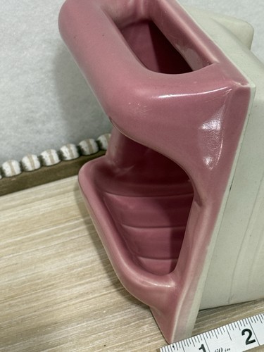 Vintage Keramik Hot Pink Fliesen-In Dusche Wandhalterung Badezimmer Seifenschale Haltegriff - Bild 4 von 9
