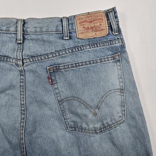Levi's 517 Blue Jeans Men's 38x32 Bootcut Medium Wash Heavyweight Denim - Picture 4 of 10