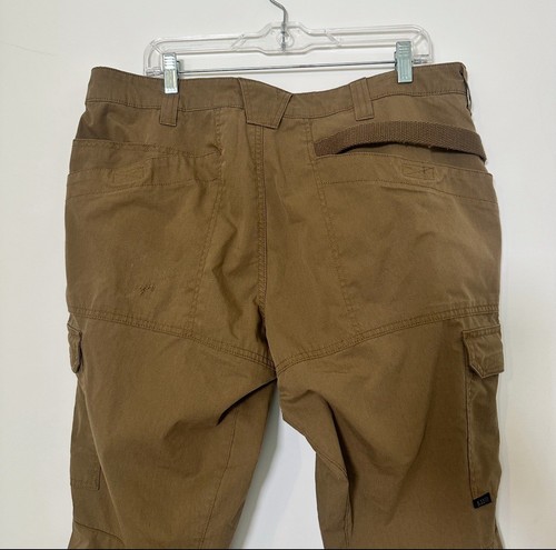 5.11 Tactical Series Ripstop Cargo Pants Mens 38x30 Tac-143 Khaki Beige Hiking - Picture 6 of 13