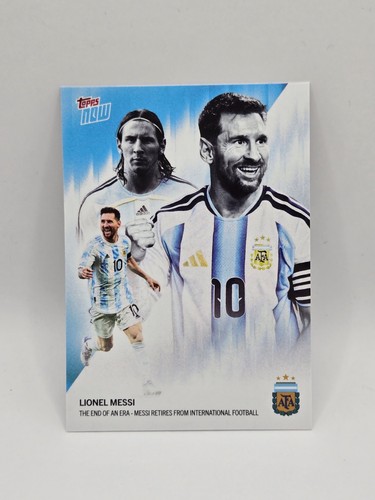 Lionel Messi 2026 Topps Now Argentina #1 The End of an Era Card