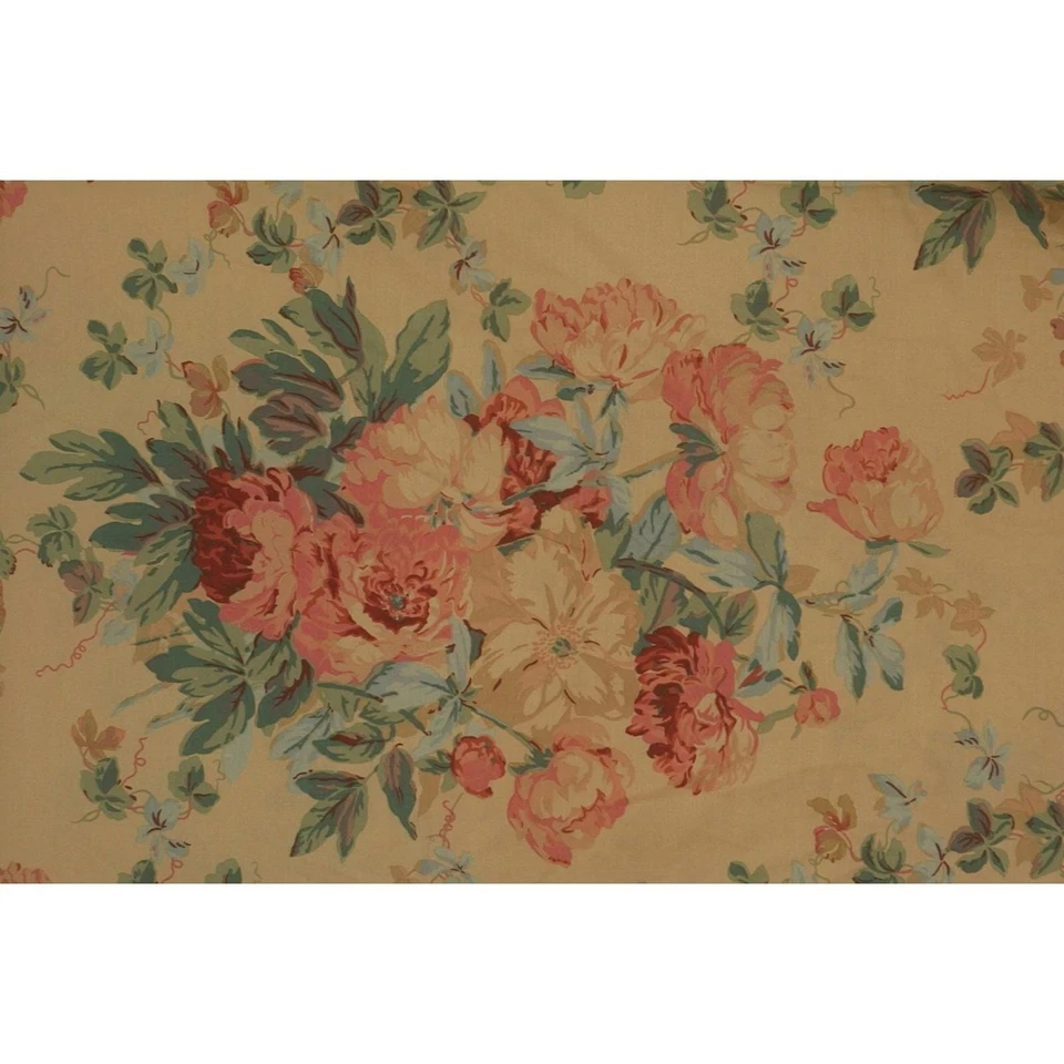 Винтажный Lauren Ralph Lauren Twin Duvet & Dust Ruffle Elsa Grasslands цветочные розы - Изображение 4 из 4