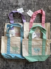 Limited Edition Trader Joe’s Mini Canvas Tote Bags SET OF ALL 4 Brand NEW