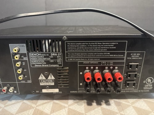 Receptor estéreo Denon DRA-37 listo para satélite usado muy buen estado - Imagen 7 de 9
