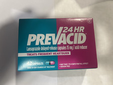 Prevacid 24 HR Lansoprazole Acid Reducer Delayed-Release 15 mg -42 Cap Exp 01/26