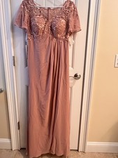 Dusty Rose Size A10 Mother of Bride Dress by Azazie - New with Tags - Beautiful