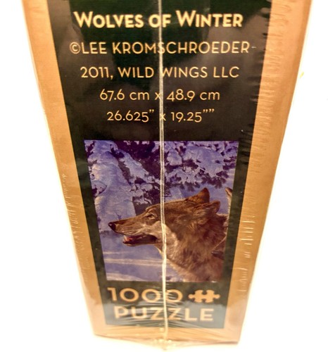 Rompecabezas Cobble Hill Lobos de Invierno 1000 Piezas Nuevo Lobo Sellado 2011 - Imagen 4 de 5