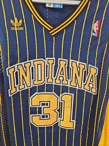 Reggie Miller #31 Indiana Pacers Jersey Hardwood Classics Adidas NBA size Medium - Picture 2 of 7