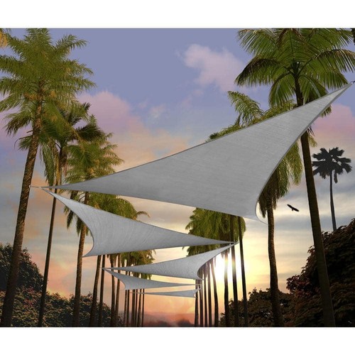 22 ft. x 22 ft. x 22 ft. Gray Triangle Shade Sail - Picture 2 of 6