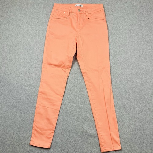 Country Road Women's Pants Jeans Size 8 Coral Peach Skinny Fit Mid Rise Casual