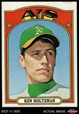 1972 Topps #670 Ken Holtzman Athletics 4 - VG/EX