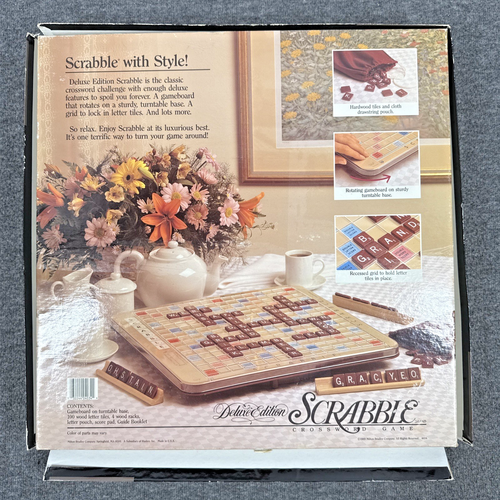 Vintage 1989 Deluxe Edition Scrabble Turntable Base, Near Complete, Read - Picture 3 of 14