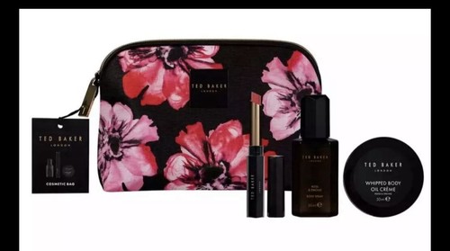 Ted Baker SMALL Cosmetic Bag Collection 4 Piece Gift Set NEW -FREE POST Last One - Picture 2 of 2
