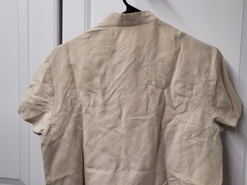Valerie Stevens Sport Blouse Top Women's Size: Petite Medium Linen Silk Blend - Picture 8 of 10